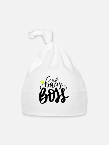 Baby Boss Kleiner Chef Little - Baby Bio-Mütze - Weiß - Vorne