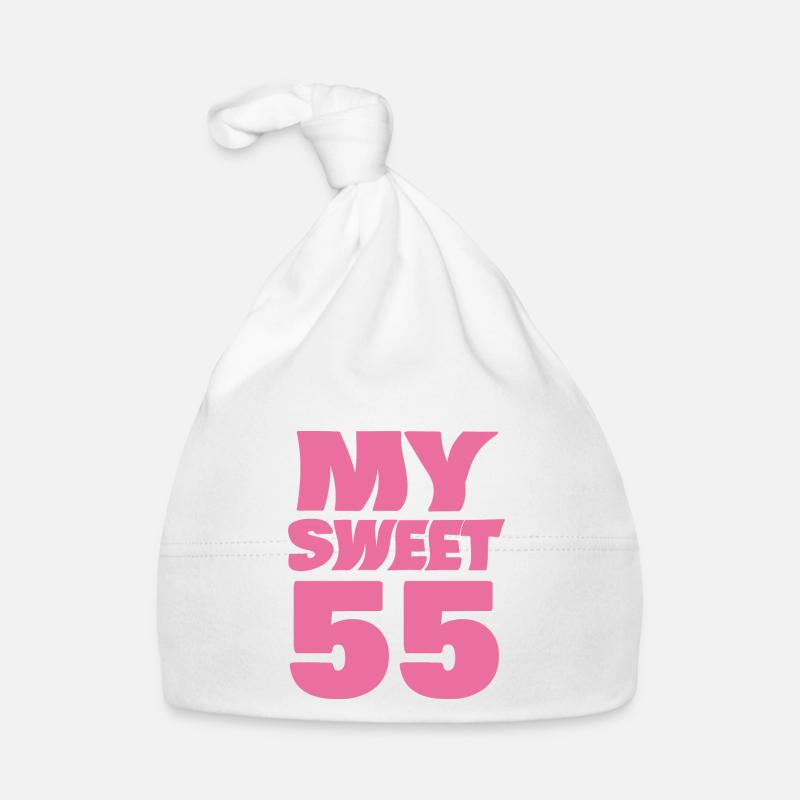 55 - Organic Baby Cap - white