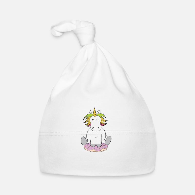 Unicorn Donut Dino Doughnut Kids Glazed Sweets Organic Baby Cap
