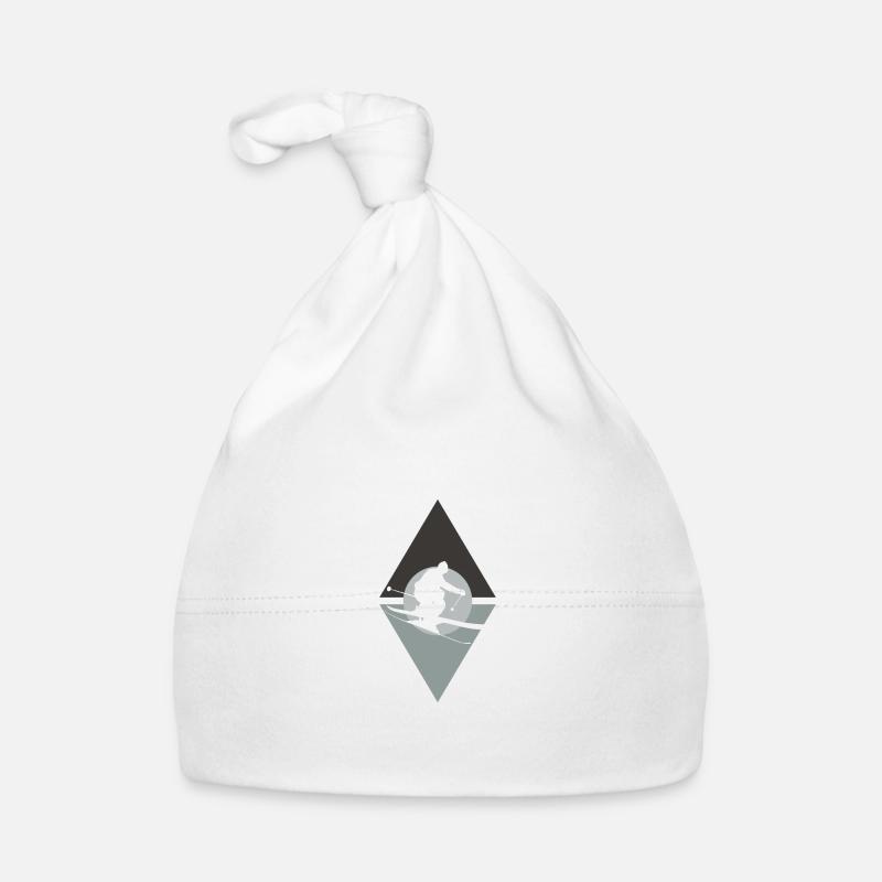 Skiing Ski Area Organic Baby Cap