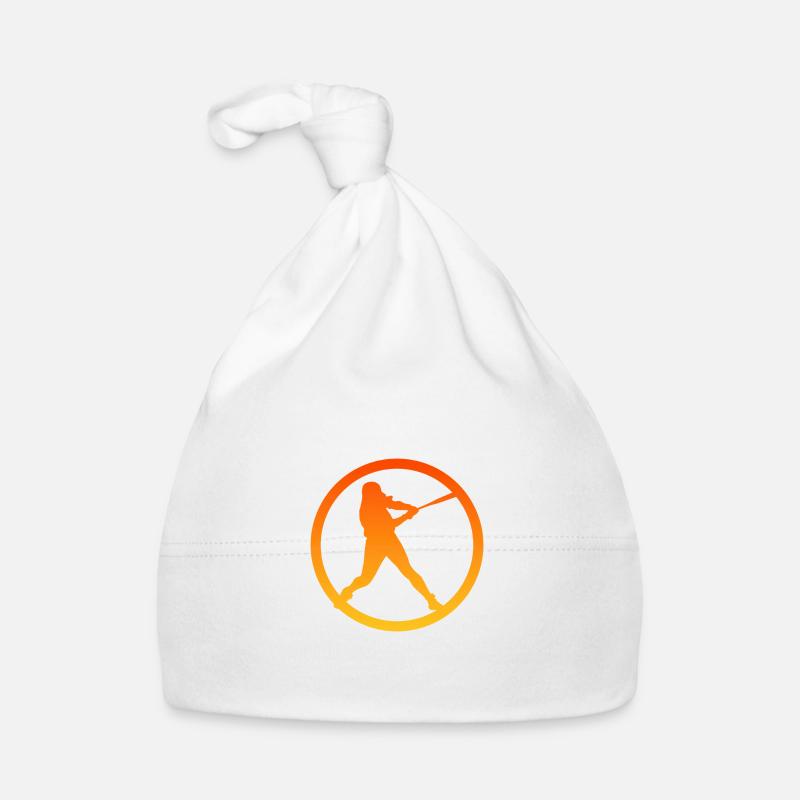 Pitcher Softball Player Softball bat Organic Baby Cap