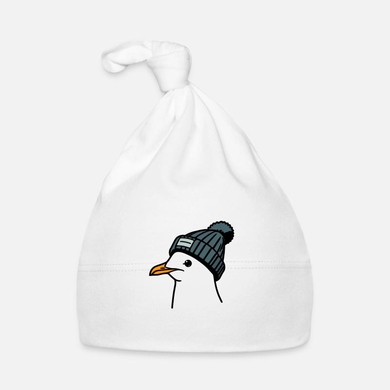 Seagull blue Organic Baby Cap