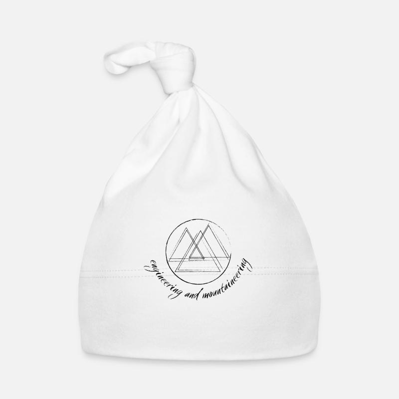 Mountains / Engineering and Mountaineering Organic Baby Cap