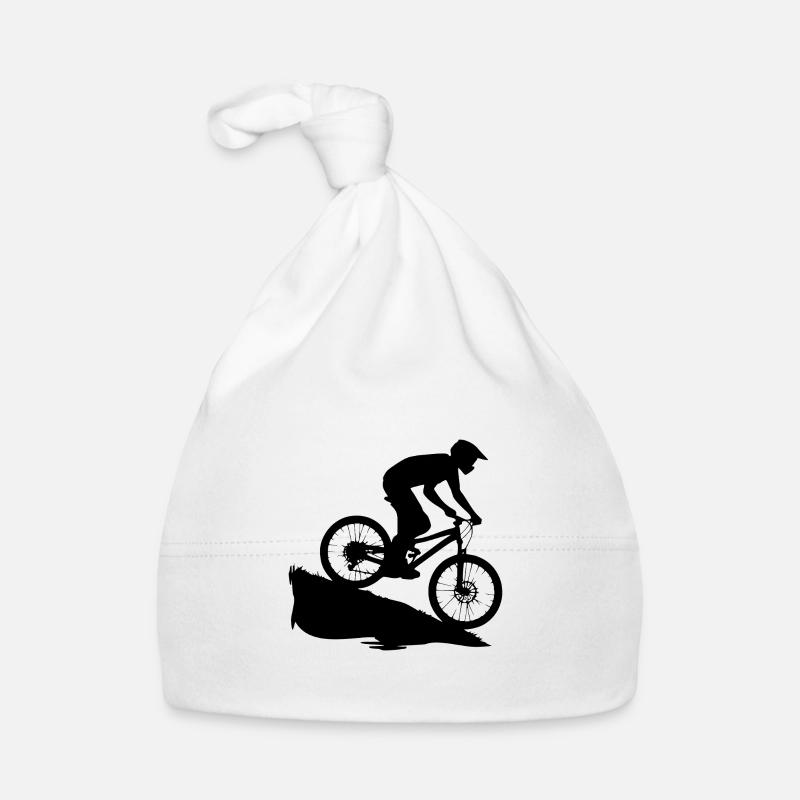 Contour du cycliste de descente Bonnet bio Bébé