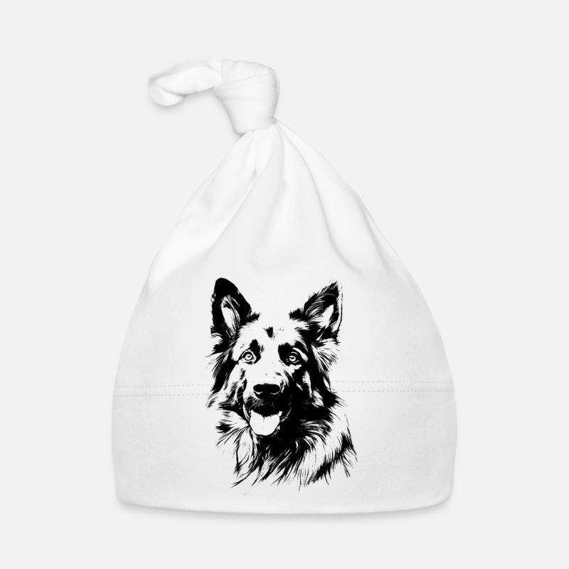 Deutscher Schäferhund Baby Bio-Mütze