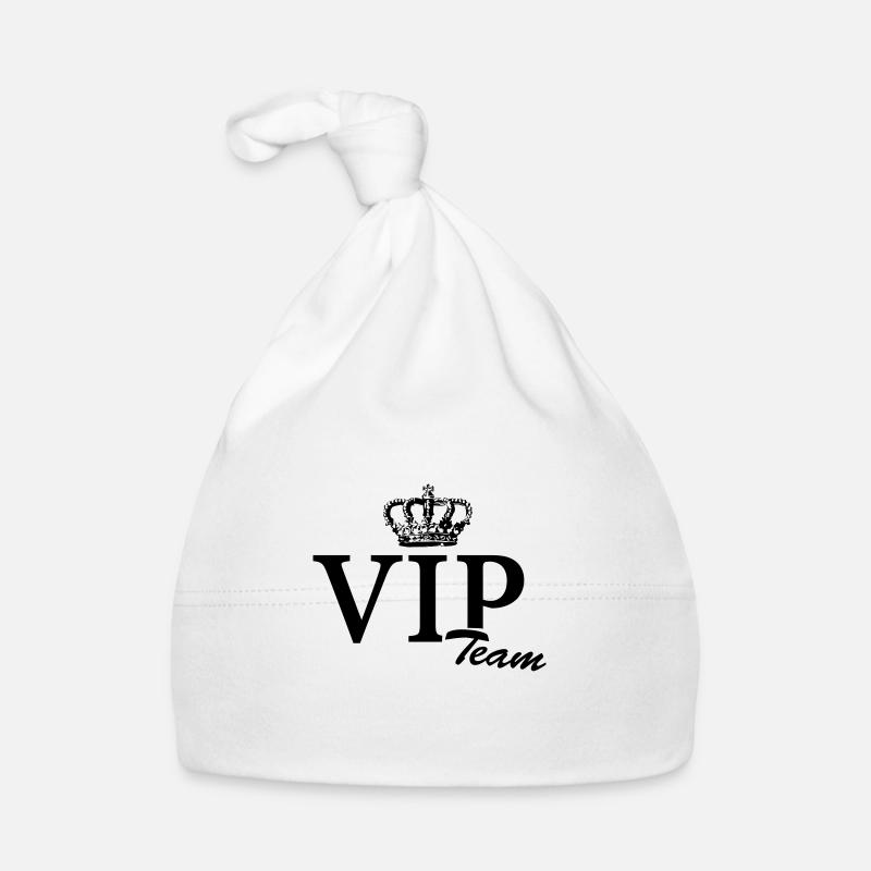 vip team - Baby Bio-Mütze - Weiß