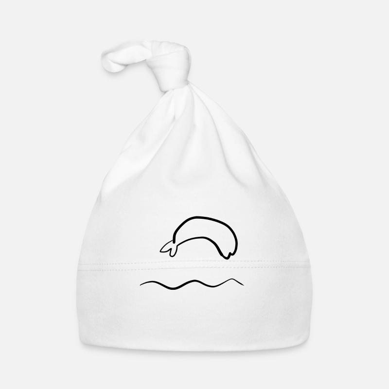 delfin wasser Baby Bio-Mütze
