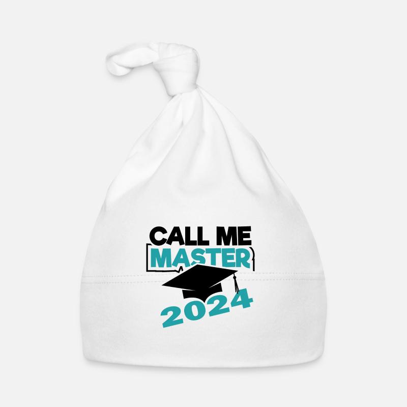 Master 2024 Masterabschluss Sponsion Absolvent Baby Bio-Mütze