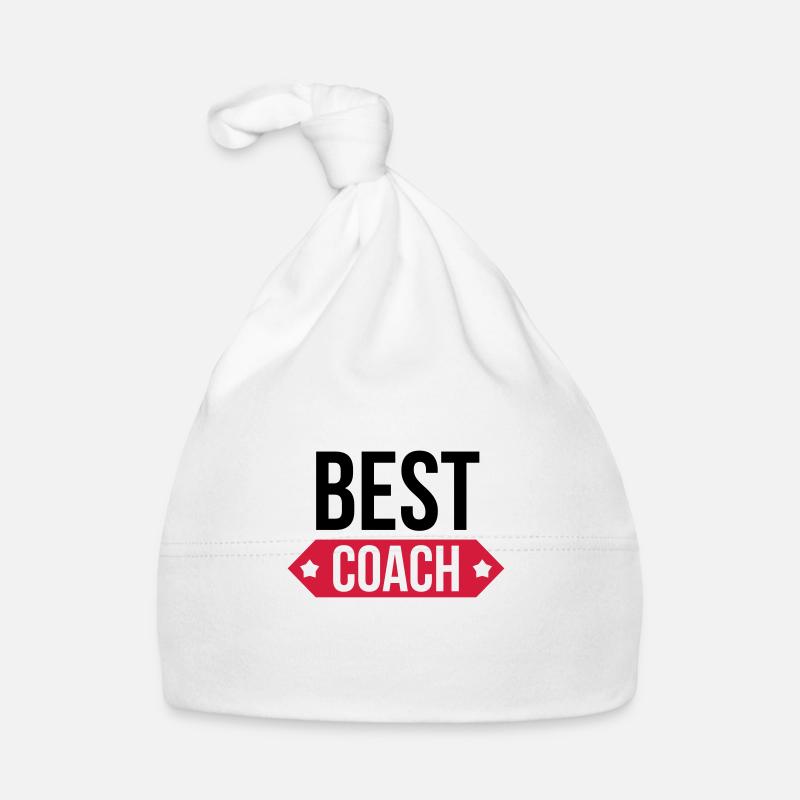Bester Trainer - Baby Bio-Mütze - Weiß