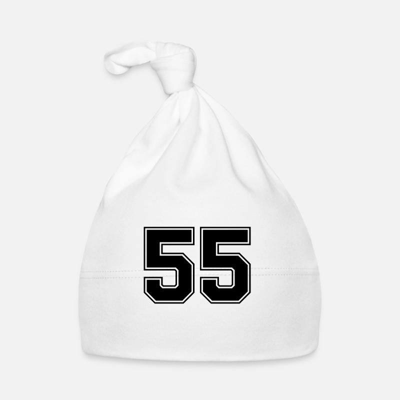 55 - Organic Baby Cap - white