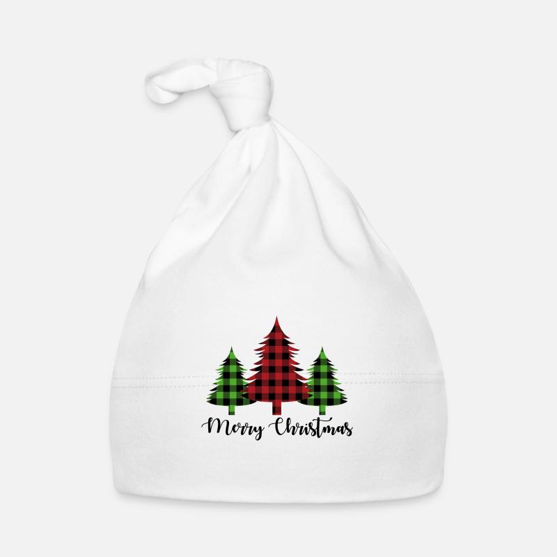 Motif de bûcheron de Noël de pin Bonnet bio Bébé