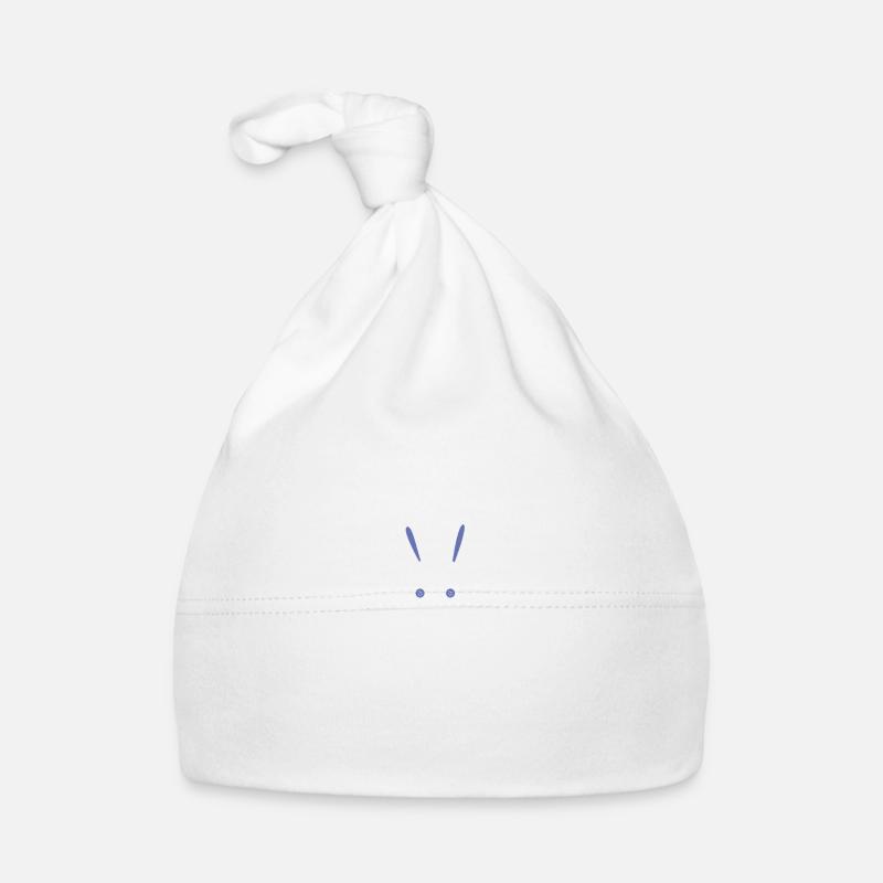 Je parle lapin de fibonacci de maths - Bonnet bio Bébé - blanc