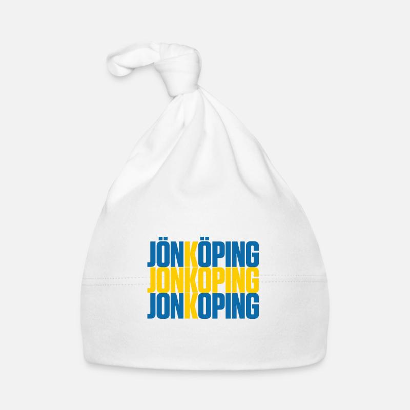 Jönköping Suède Drapeau Bonnet bio Bébé