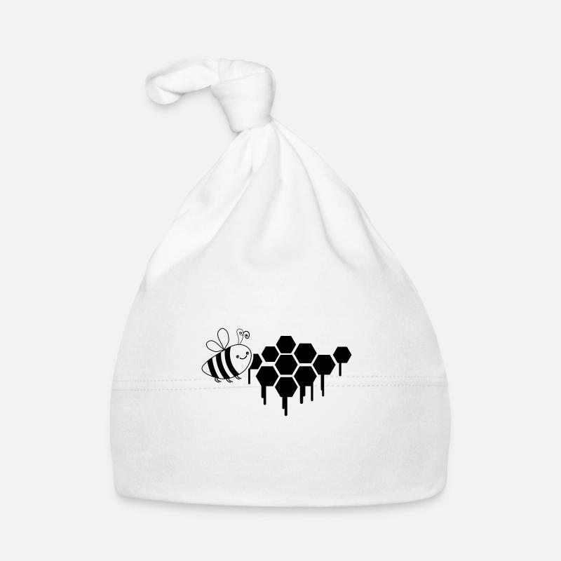honeycomb bee Organic Baby Cap