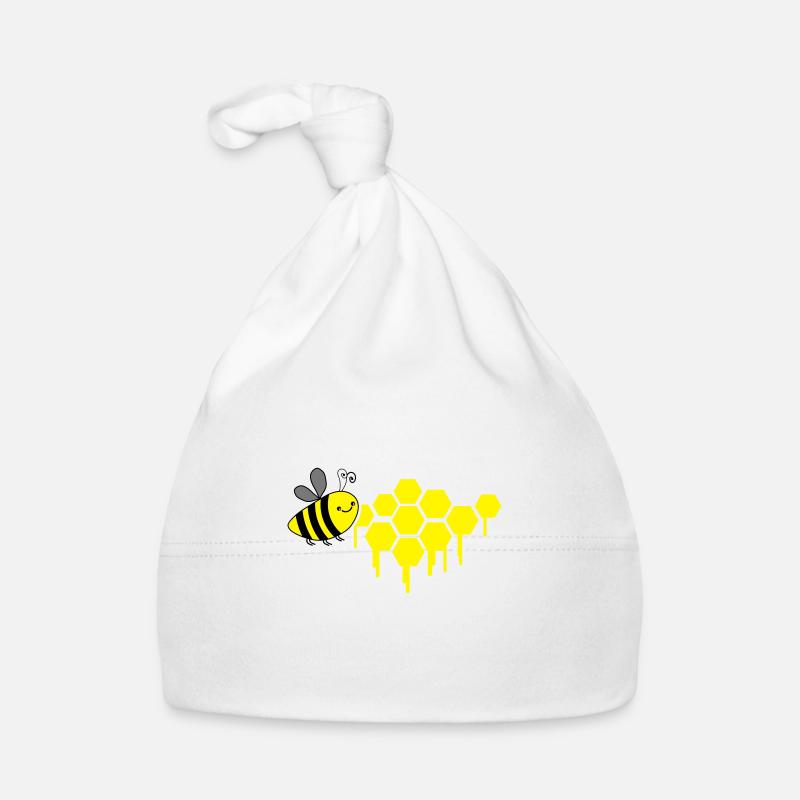 honeycomb bee Organic Baby Cap