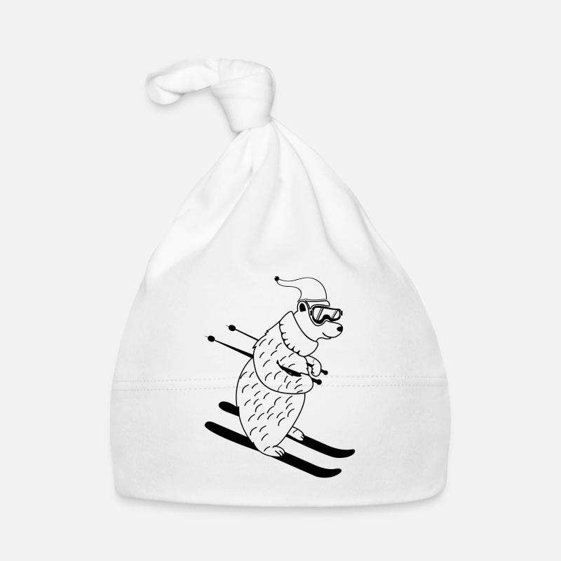 ski baer 01 Baby Bio-Mütze