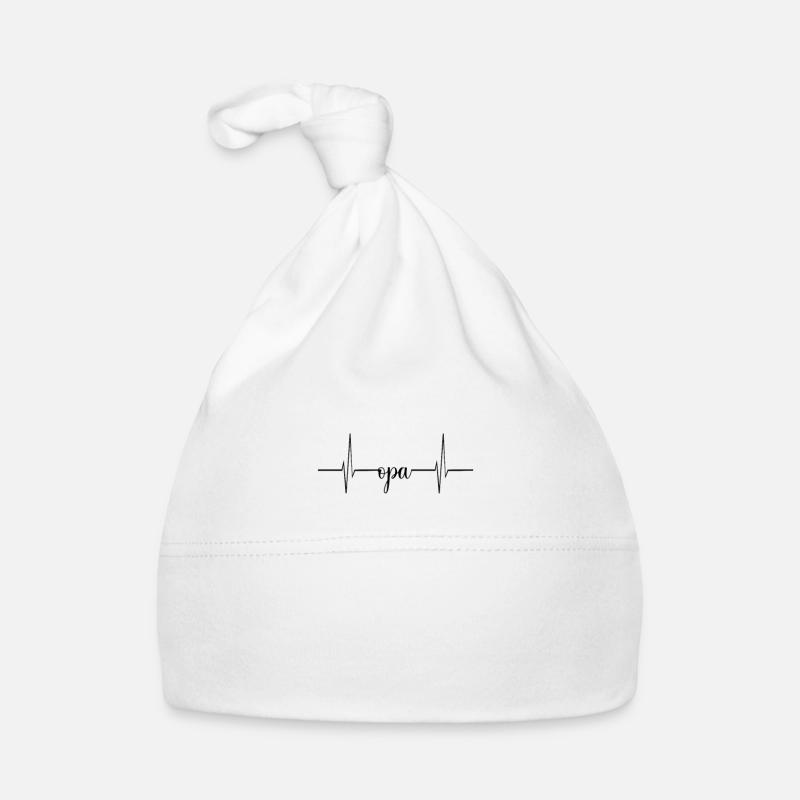 Herzschlag Opa Baby Bio-Mütze