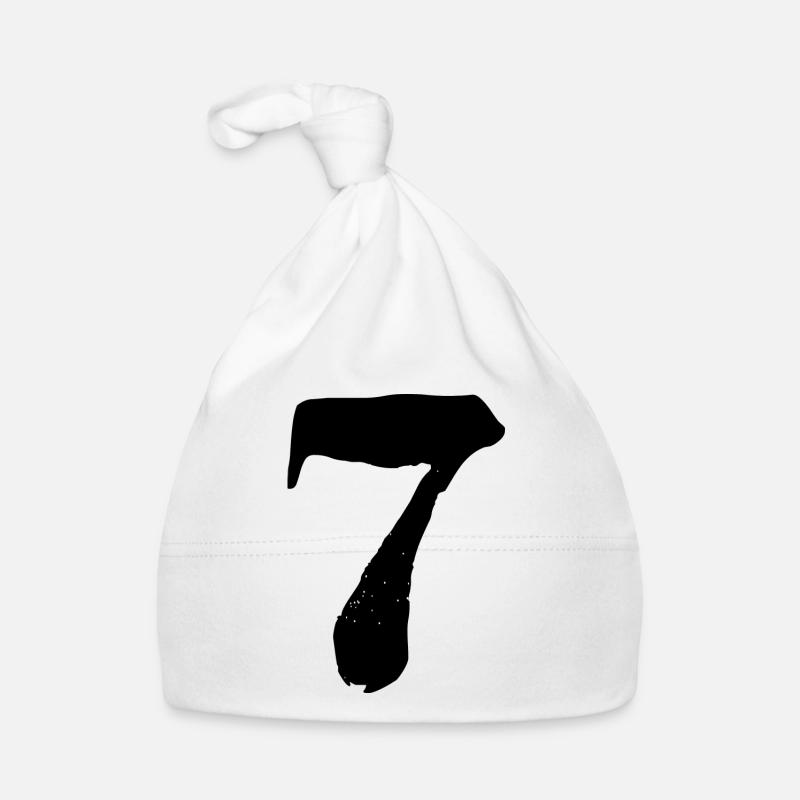 7 Number jersey Organic Baby Cap
