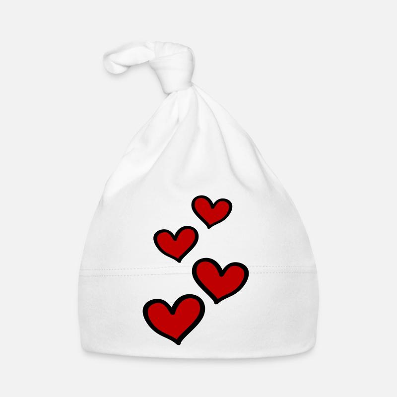 Herzen Symbol Liebe Baby Bio-Mütze