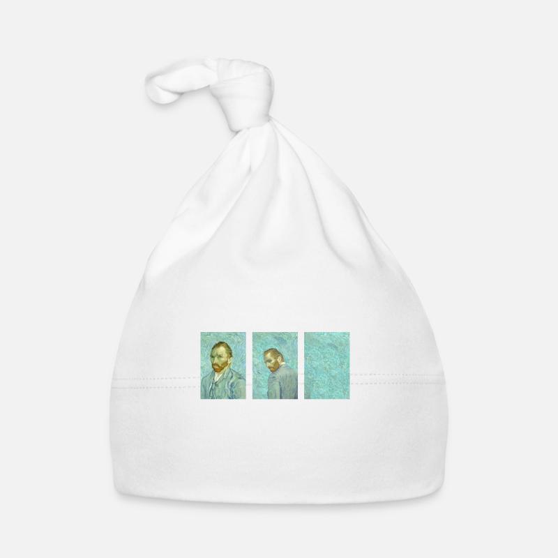 Van Gogh Van Goghing Van Gone - Mème drôle - Bonnet bio Bébé - blanc