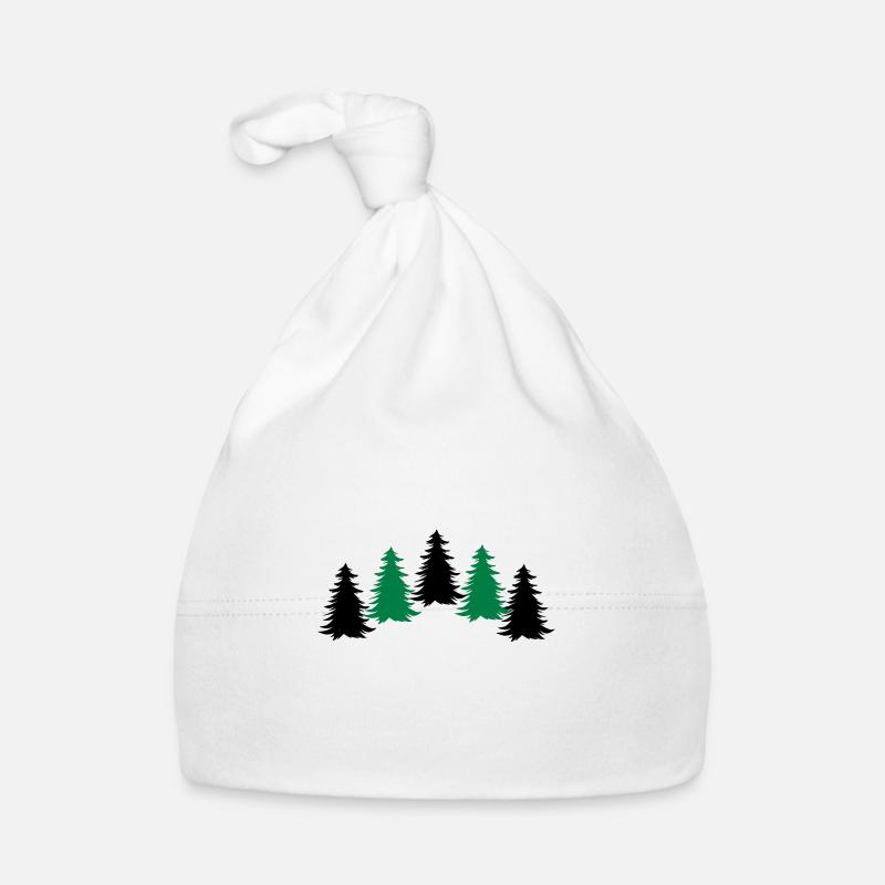 trees forest Organic Baby Cap