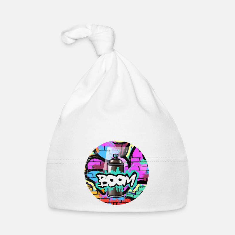 Grafitti Boom Spraydose Baby Bio-Mütze