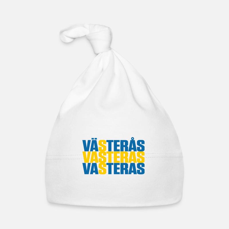 Västerås Drapeau de la Suède Bonnet bio Bébé
