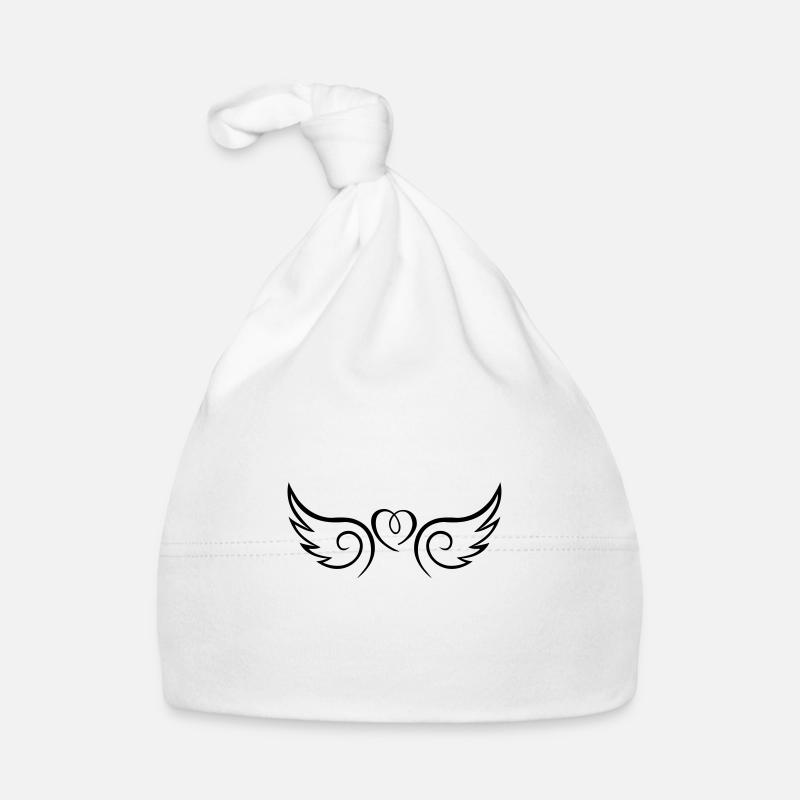 wing heart Organic Baby Cap