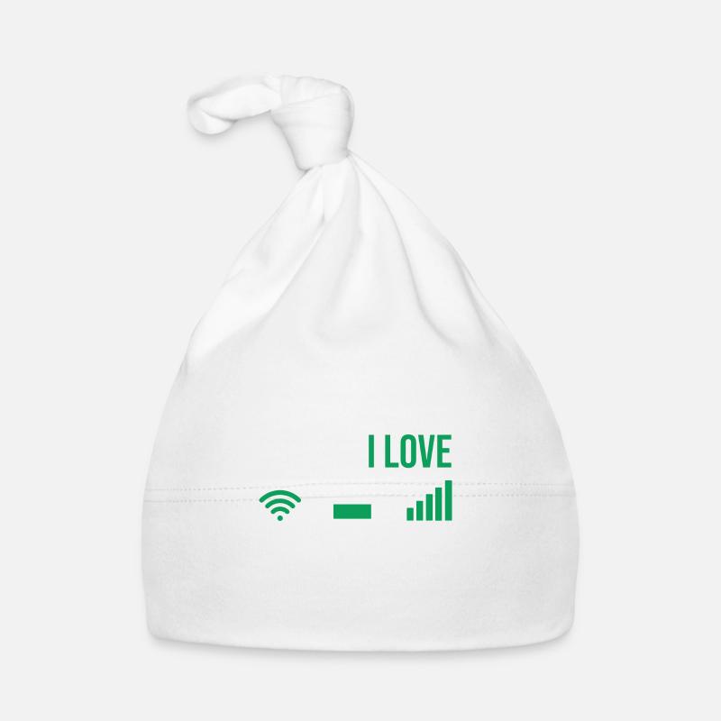 Drôles de choses que j’aime Signal de batterie Wifi Bonnet bio Bébé