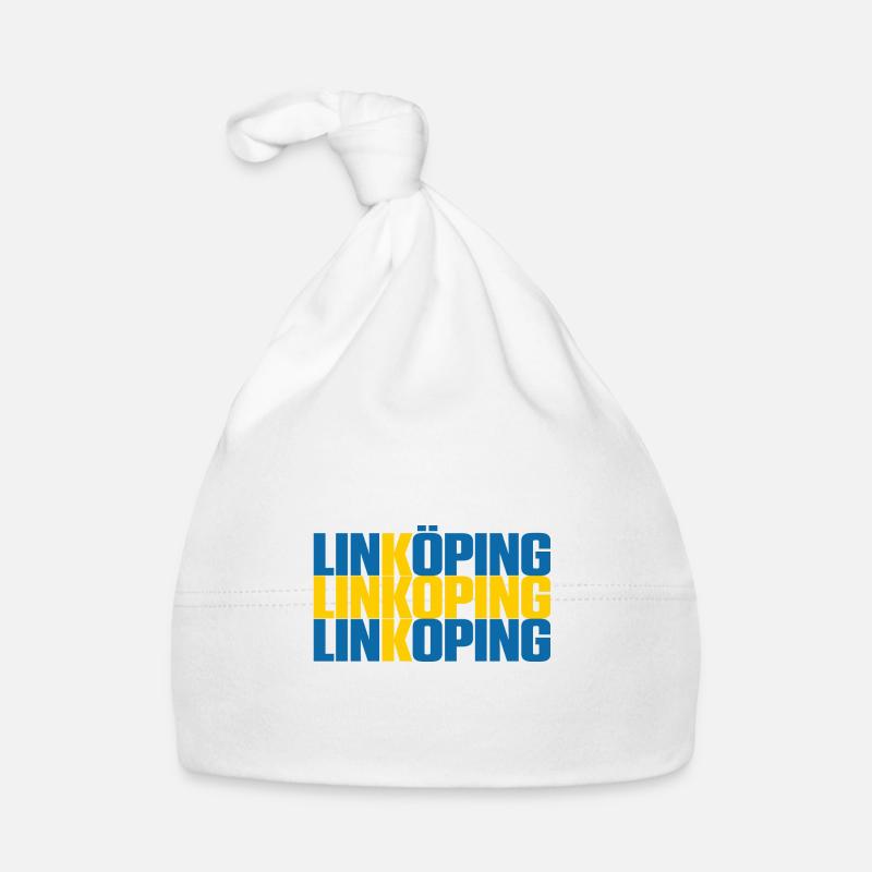 Linköping Suède Drapeau Bonnet bio Bébé