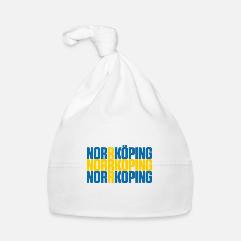 Norrköping Suède Drapeau Bonnet bio Bébé