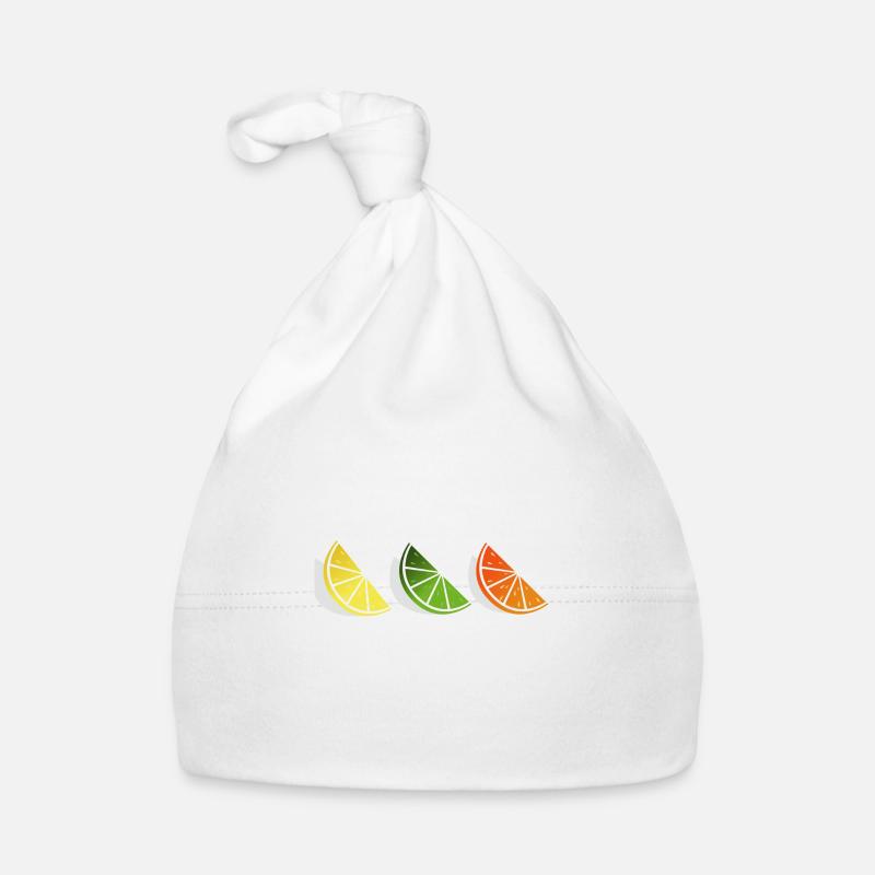 Légende du citron - Bonnet bio Bébé - blanc