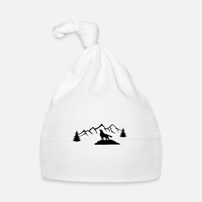wolf berge Baby Bio-Mütze