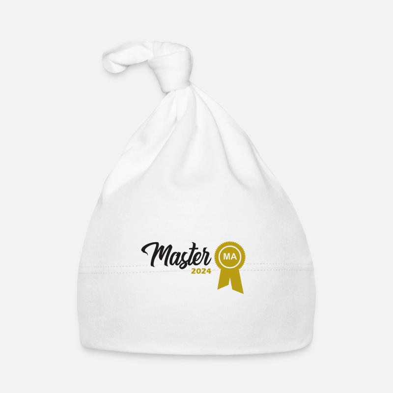 Master 2024 Masterabschluss Sponsion Promotion Baby Bio-Mütze