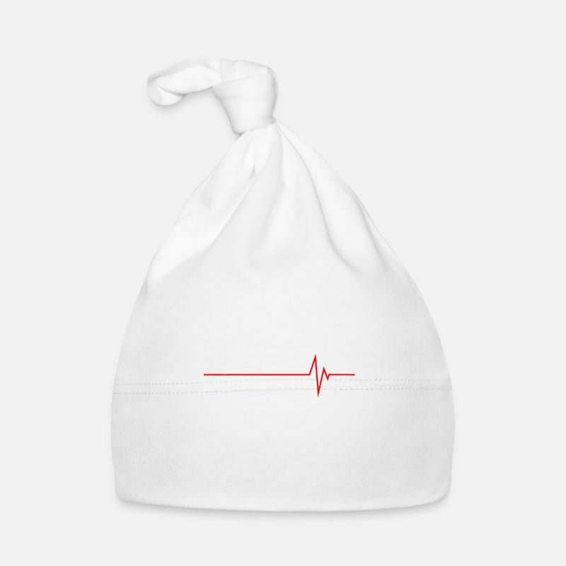 Herzschlag Feuerwehr Baby Bio-Mütze