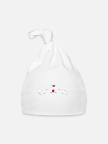 Japan - Baby Bio-Mütze - Weiß - Vorne