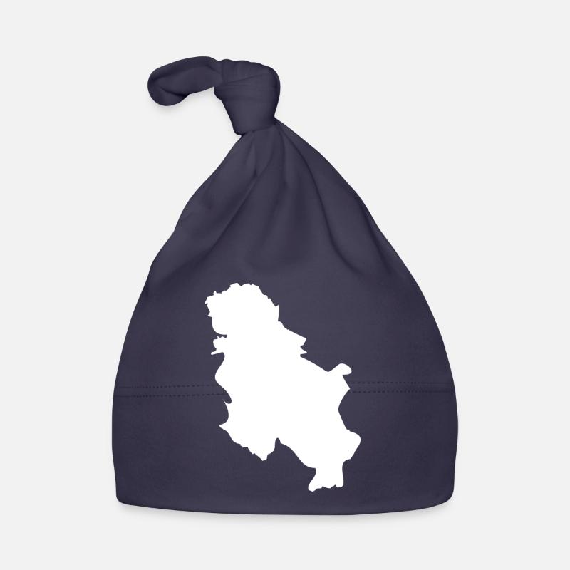 Serbia map flag Organic Baby Cap