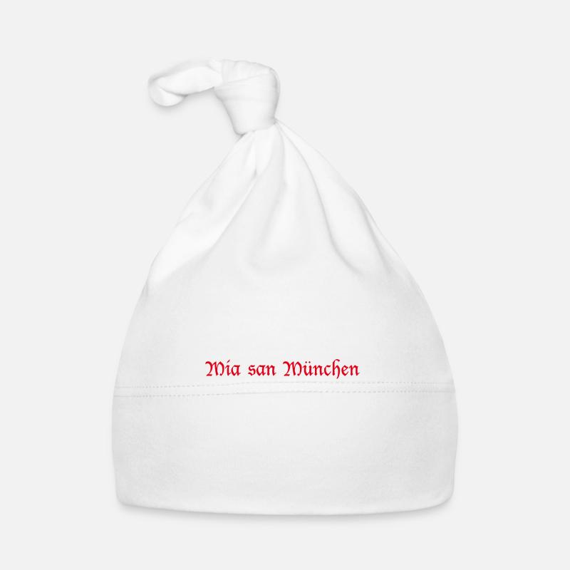 Mia san Munich - Bonnet bio Bébé - blanc