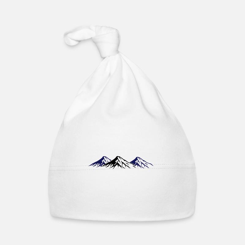 mountains Organic Baby Cap