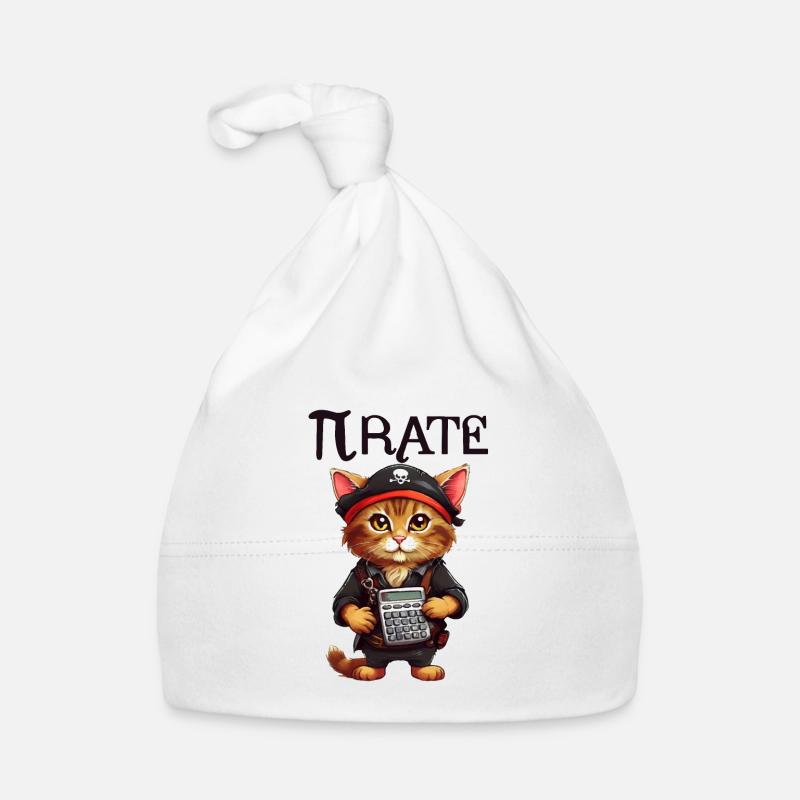Chat pirate de Pi Day Bonnet bio Bébé