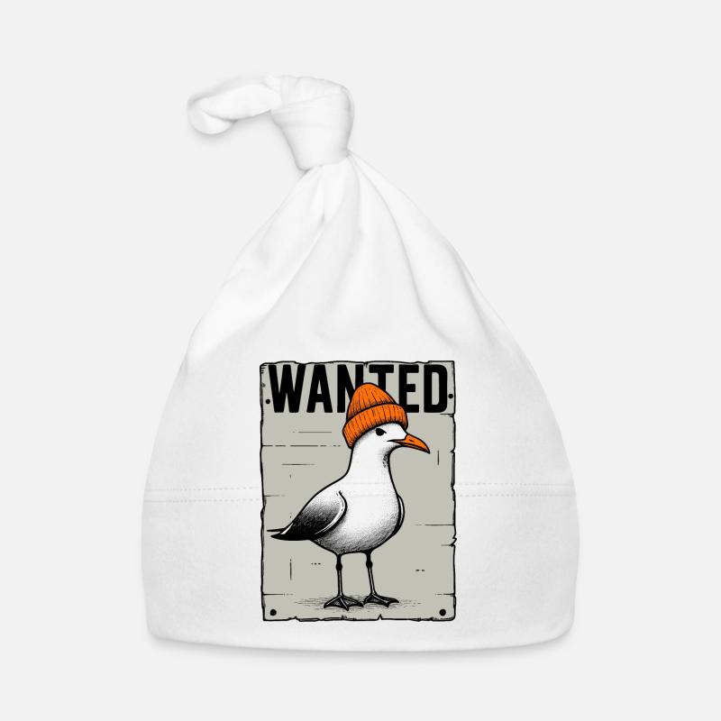 Affiche recherchée North Sea Bandit Seagull w. Cap Wanted Bonnet bio Bébé