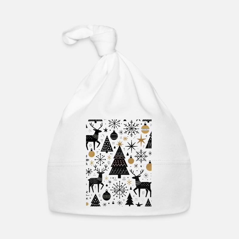 Éléments de Noël scandinaves et arbres d’hiver Bonnet bio Bébé