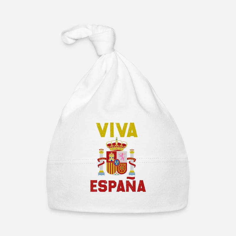 Spanien Sommer Sonne Palme Wappen Geschenk vintage Baby Bio-Mütze