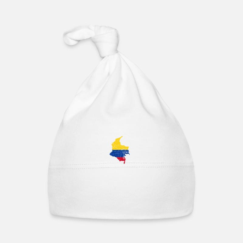 Kolumbien Flagge Baby Bio-Mütze
