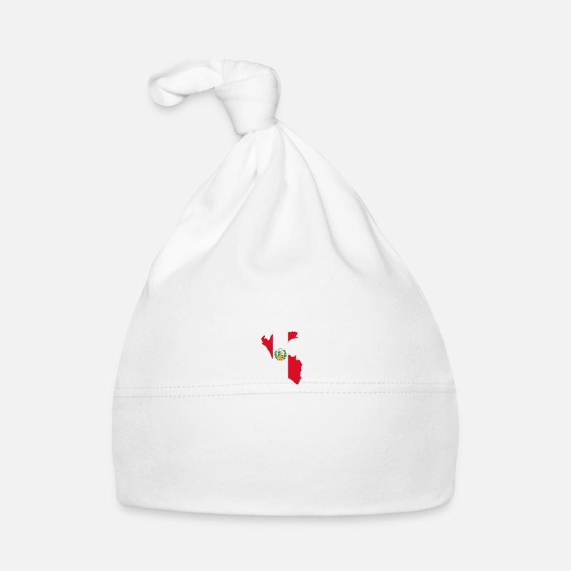 Pérou - Bonnet bio Bébé - blanc