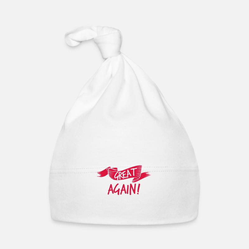Make Poland Great Again colored - Baby Bio-Mütze - Weiß