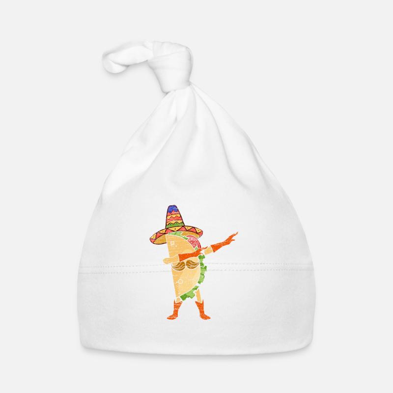 Dab Taco Mexico vintage mexican gift Organic Baby Cap