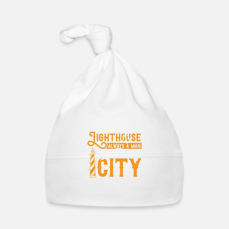 Lighthouse sea light gift water star fun Organic Baby Cap