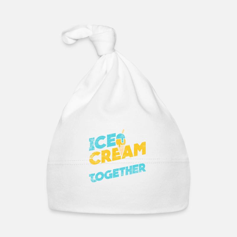 Crème glacée, popsicle, soleil, été, glace molle Bonnet bio Bébé