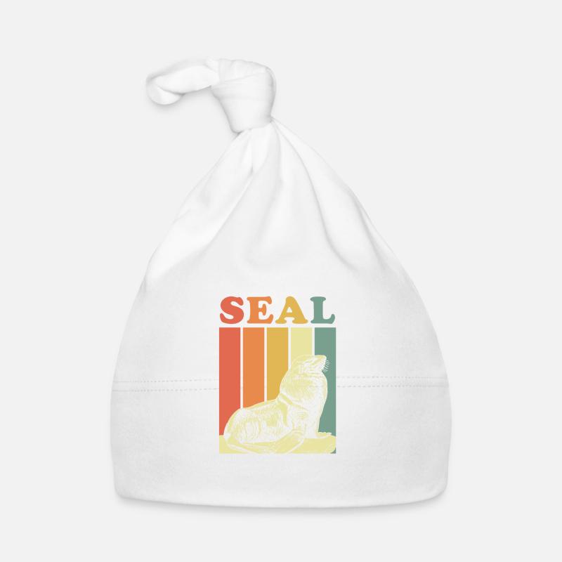 phoque mer poisson poisson océan cadeau idée Bonnet bio Bébé